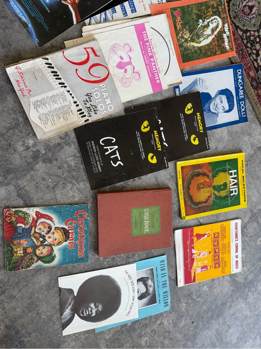 Vintage Sheet Music & Songbooks Lot - Colorful Covers piano
